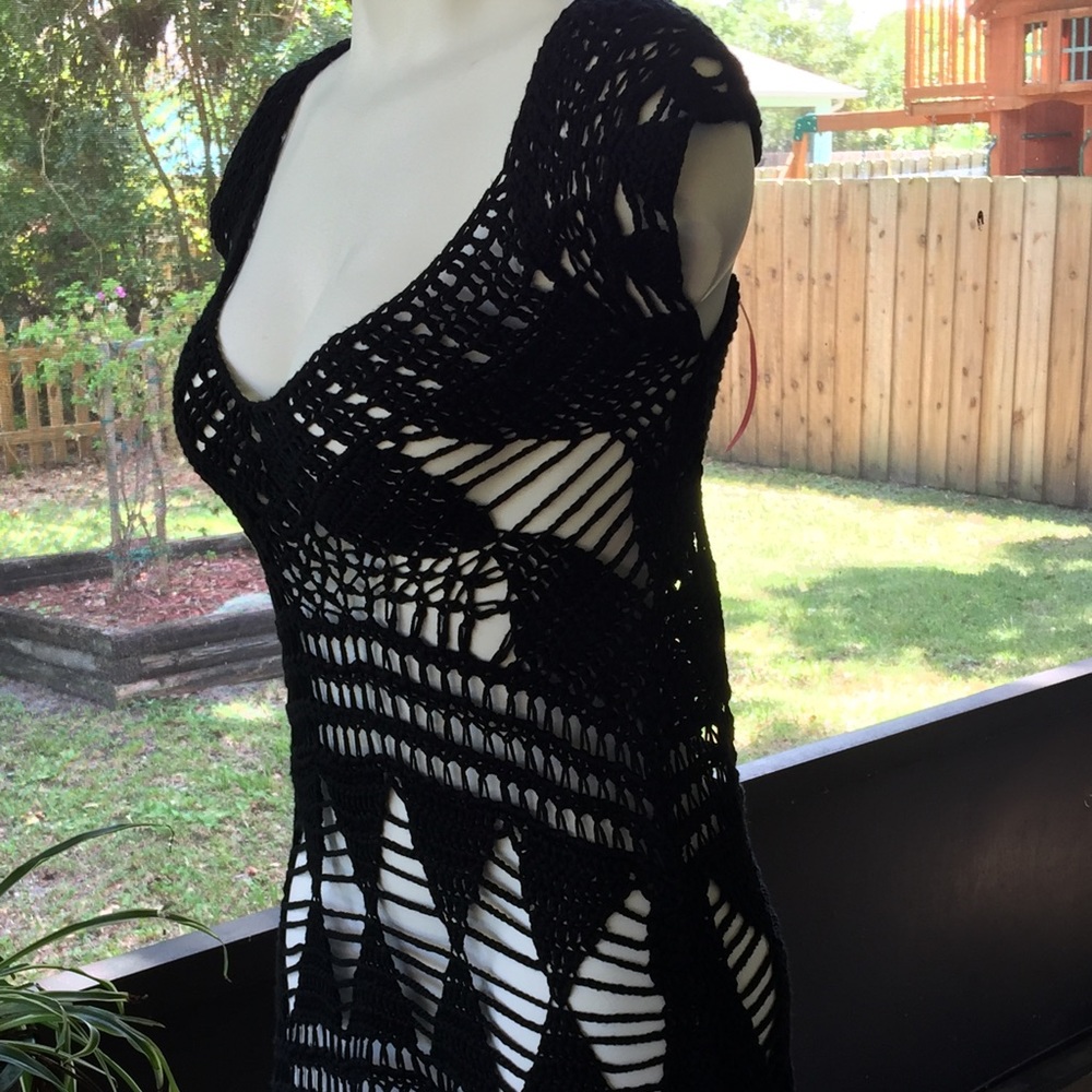 Crocheted Swim Cover Up - Picture 3 of 3